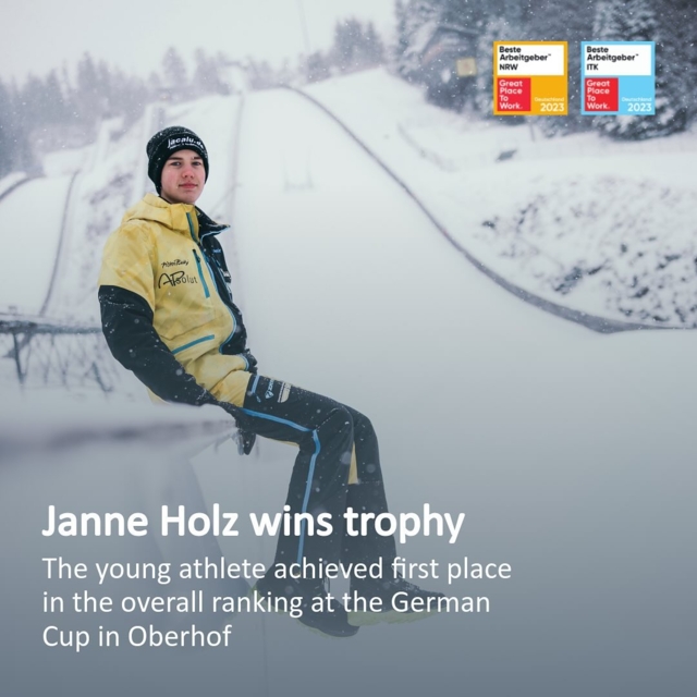 Congratulations, @janne_holz! The young ski jumper ...